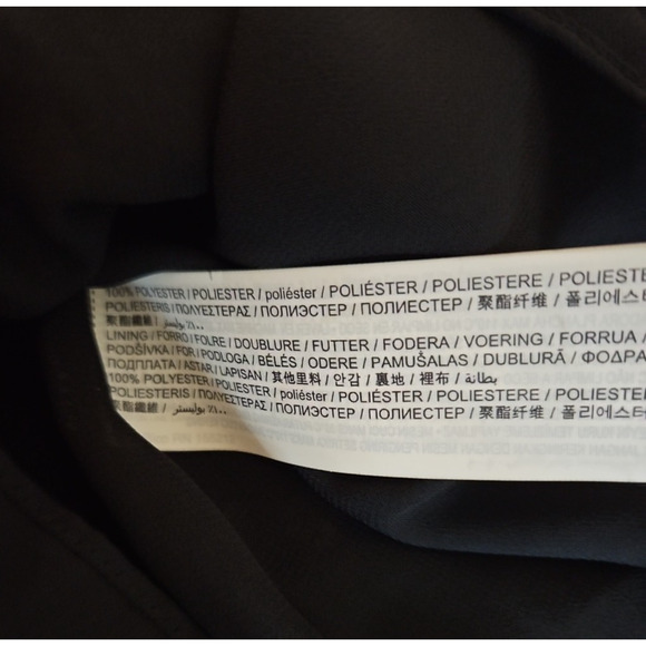 MNG Mango Womens Pleated Floral Blouse Relaxed Necktie Black Cottage Romantic 6 - Picture 14 of 16